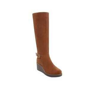 Giani Bernini Women’s Atlinaa Wedge Riding Boots Brown Size 8 1/2